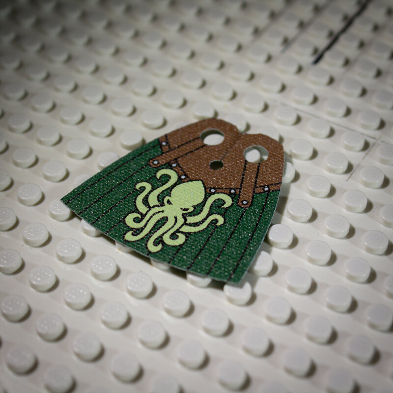 Custom Textile for Standard Cape with Kraken Knights Pattern