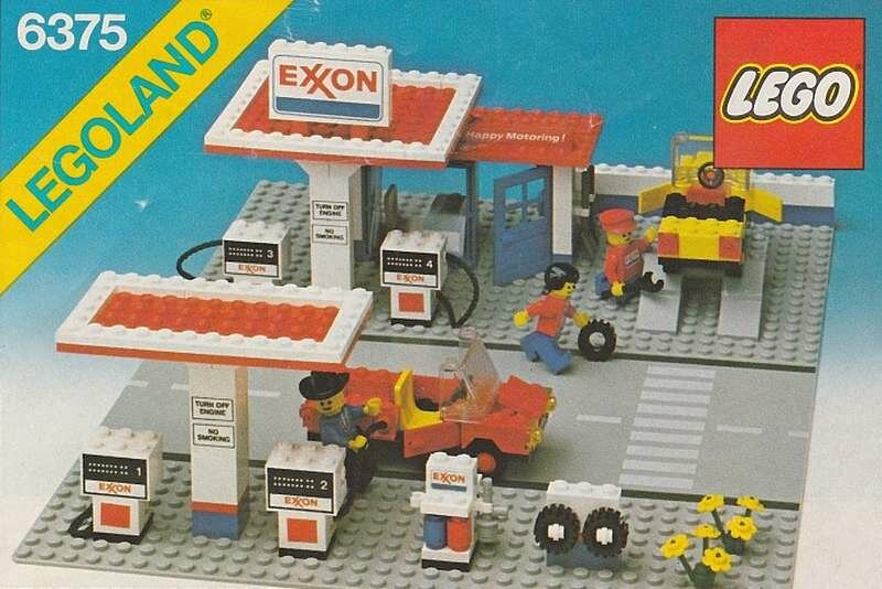 Replacement Sticker for Set 6375 Exxon Gas Station