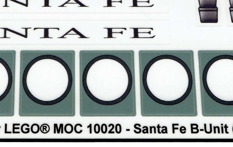 Replacement Sticker for Set 10020 - Sante Fe Super Chief ( B-Unit)