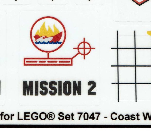Replacement Sticker for Set 7047 - Coast Watch HQ