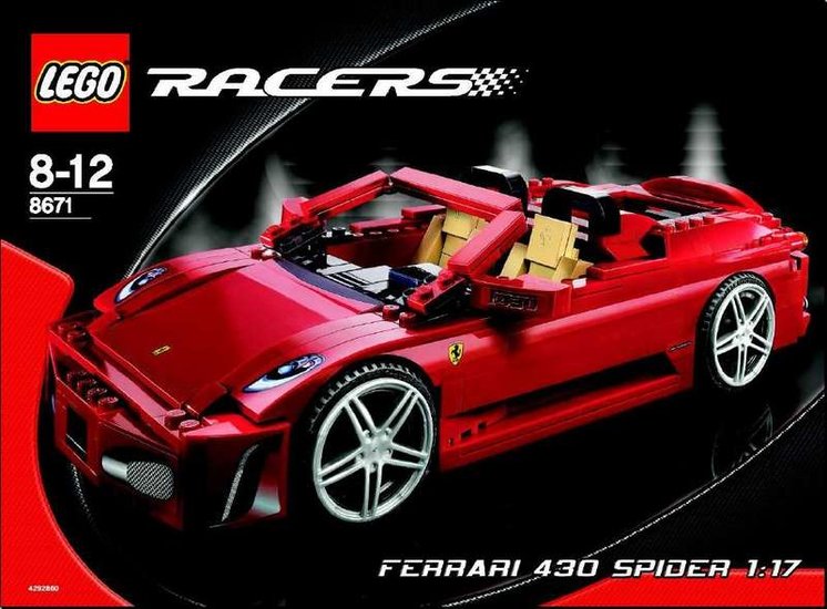 Replacement Sticker for Set 8671 - Ferrari 430 Spider 1:17