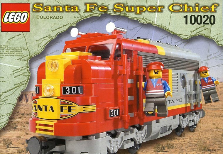 Replacement Sticker for Set 10020 - Santa Fe Super Chief (Blue Version)