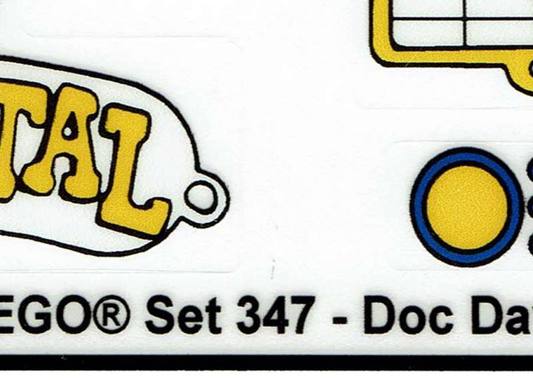 Replacement Sticker for Set 347 - Doc David&#039;s Hospital