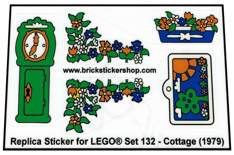 Replacement Sticker for Set 132 - Cottage