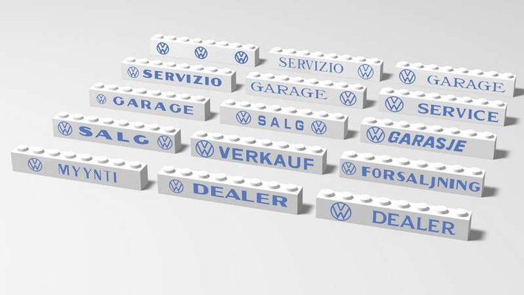 Replacement Sticker for Set 307 - VW Auto Showroom