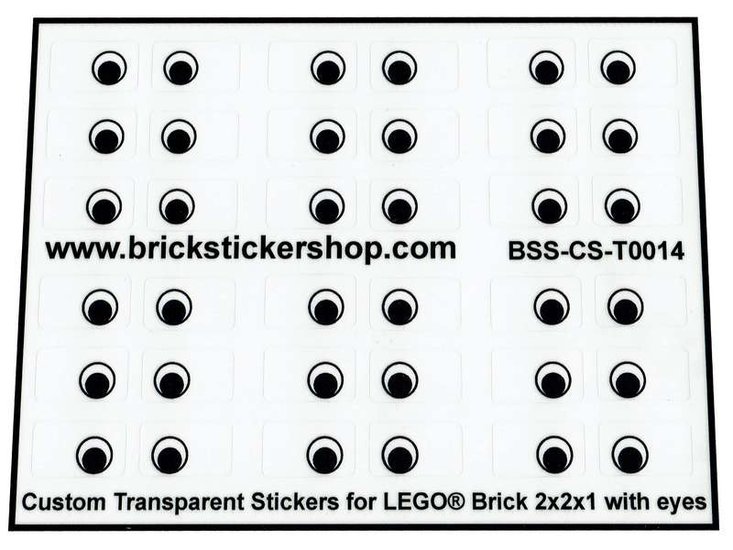 Lego sales brick stickers