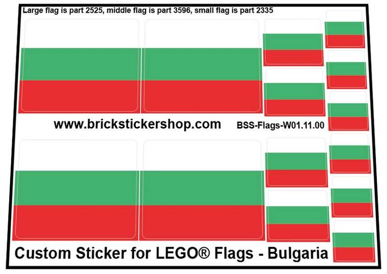 Custom Sticker - Flags - Flag of Bulgaria