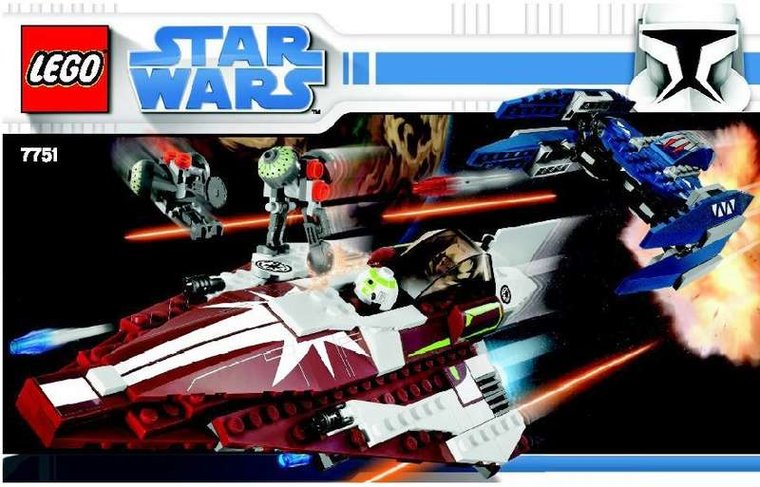 Replacement Sticker for Set 7751 - Ahsoka&#039;s Starfighter and Vulture Droid