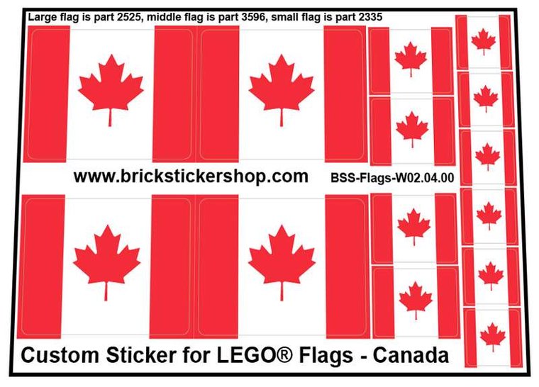 Custom Sticker - Flags - Flag of Canada