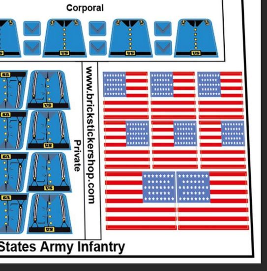 Custom Sticker - torso - for US Army Infantry