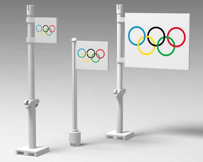 Custom Sticker - Flags - Olympic Flag