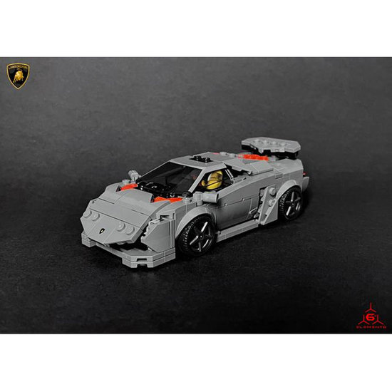 Rebrickable MOC 90843 - Lamborghini Sesto Elemento by AbFap74