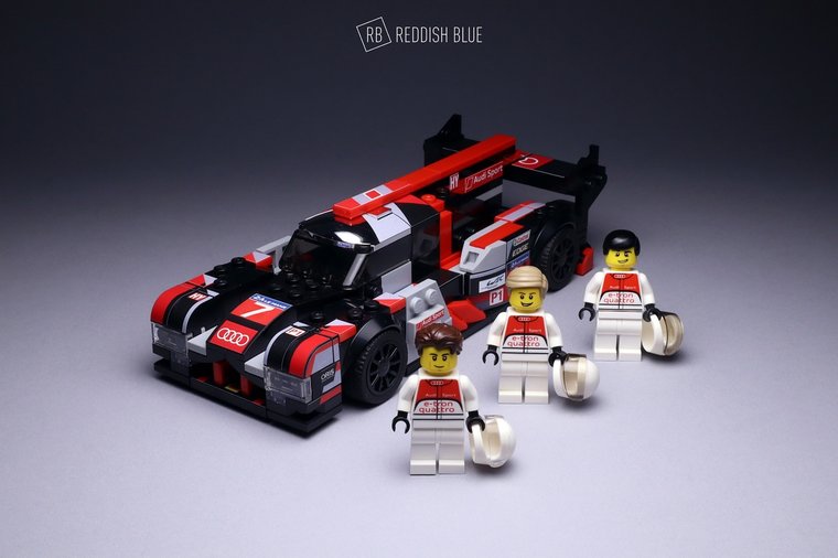 Custom Sticker for Rebrickable MOC 96621 - Audi R18 LMP1 Spec (2016) (Number 7)