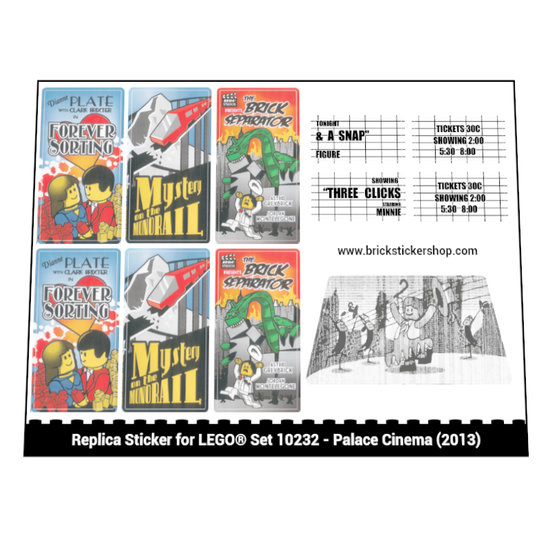 Lego palace top cinema stickers