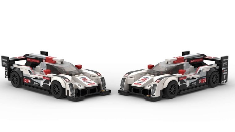 Rebrickable MOC 103123 - Audi R18 e-tron Quattro