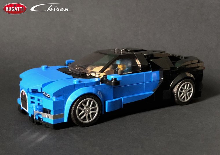 Custom Sticker for Rebrickable MOC 91525 &amp; 93399 - Bugatti Chiron &amp; Super Sport by AbFab74