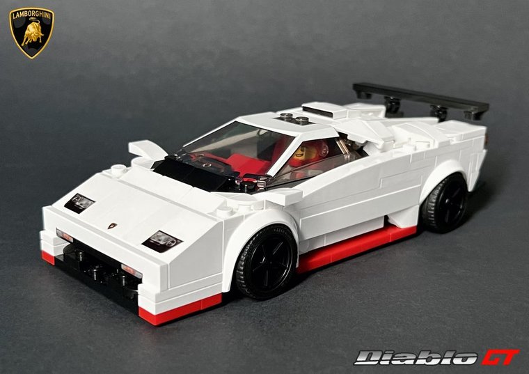 Custom Sticker for Rebrickable MOC 93174 &amp; 92613 - Lamborghini Diablo &amp; GT by AbFab74