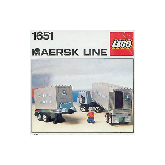 Sticker Vel voor Set 1651 - Maersk Line Container Truck