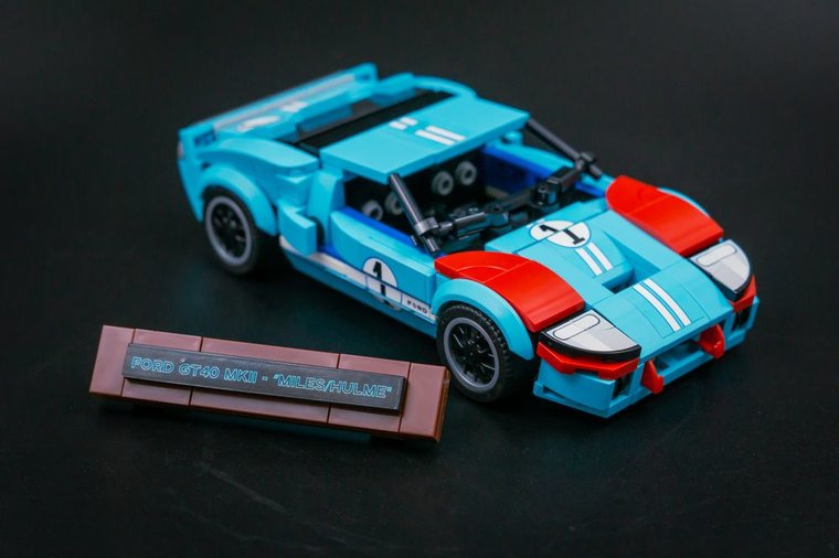 Custom Sticker for Rebrickable MOC 106572 - Ford GT40 MKII &#039;Ken Miles&#039; by NardVerbong Carmocs