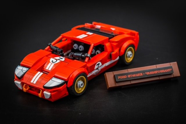 Custom Sticker for Rebrickable MOC 108017 - Ford GT40 MKII &#039;Dan Gurney&#039; by NardVerbong Carmocs