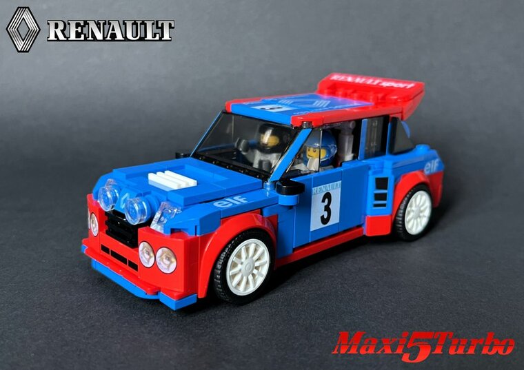 Rebrickable MOC 104635 - Renault 5 Maxi Turbo