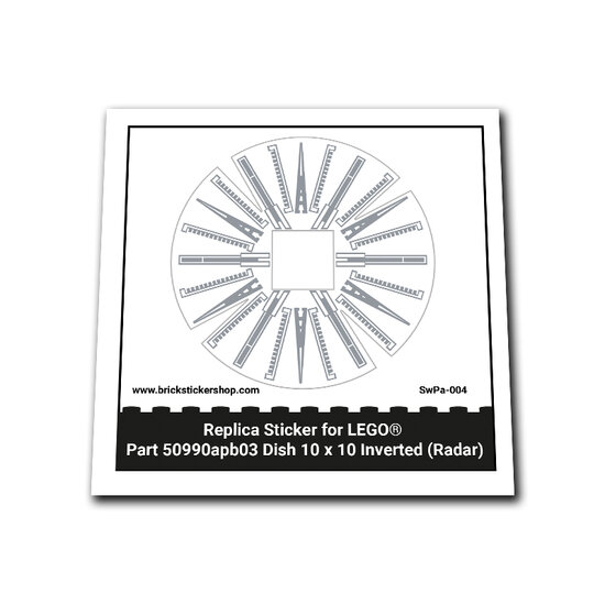 Custom Sticker - Dish 10 x 10 Inverted (Radar)