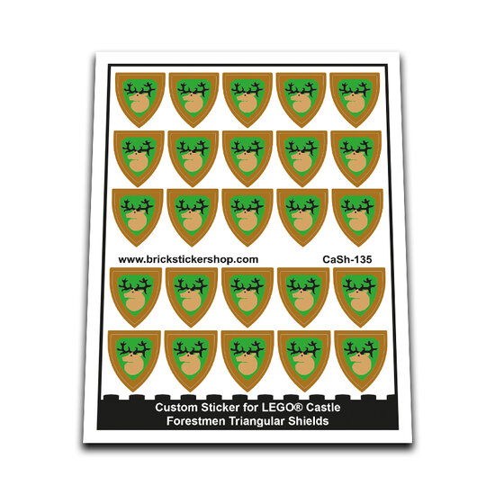 Custom Sticker - Forestmen Triangular Shields