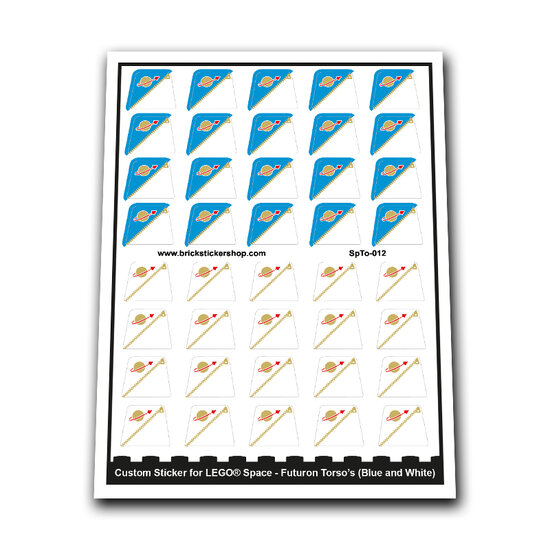 Custom Sticker - Futuron Torso&#039;s (Blue and White)