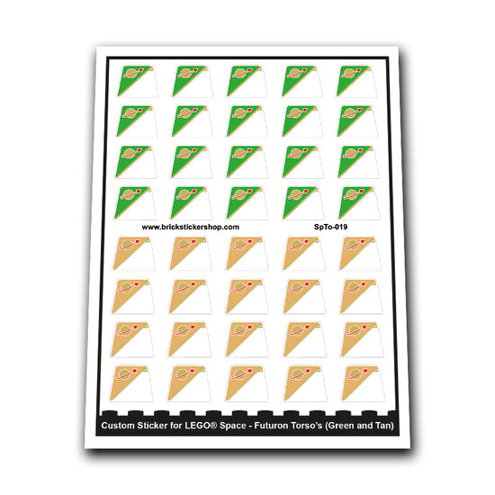 Custom Sticker - Futuron Torso&#039;s (Green and Tan)
