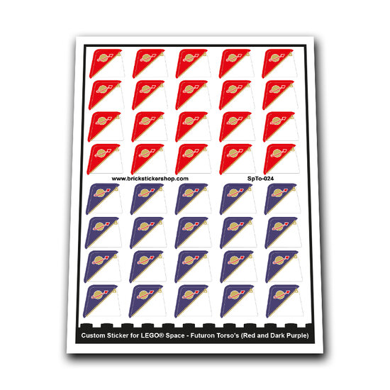 Custom Sticker - Futuron Torso&#039;s (Red and Dark Purple