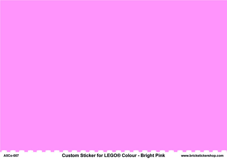 A5 Color Sheet - BRIGHT PINK