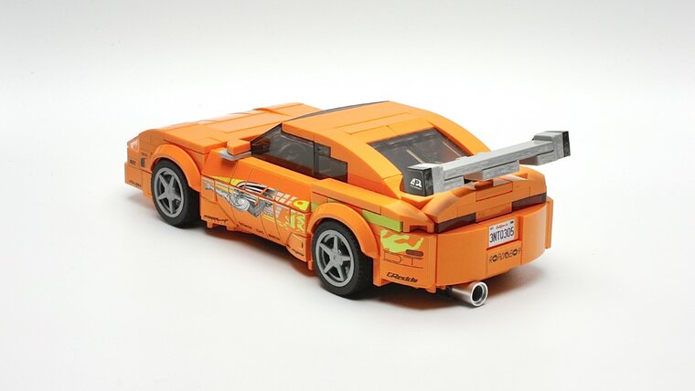 Custom Sticker - Rebrickable MOC 138484 - Toyota Supra - Fast &amp; Furious by Barneius