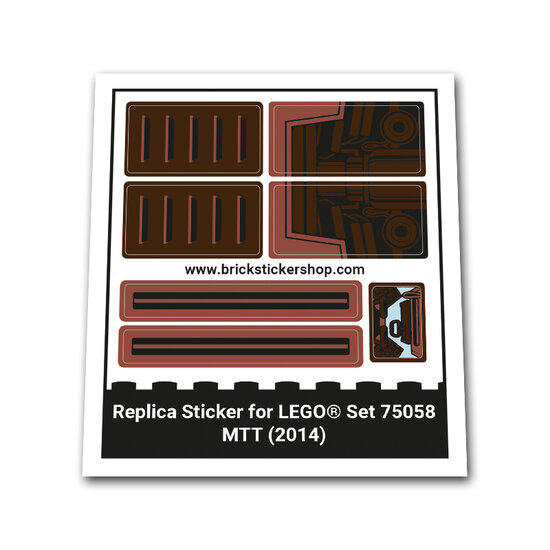 Replacement Sticker for Set 75058 - MTT