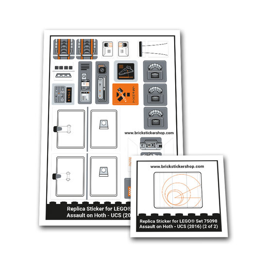 Replacement Sticker for Set 75098 - Assault on Hoth - UCS