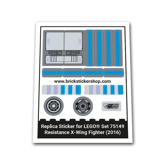 Replacement Sticker for Set 75149 - Resistance X-Wing Fighter