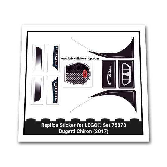 Replacement Sticker for Set 75878 - Bugatti Chiron