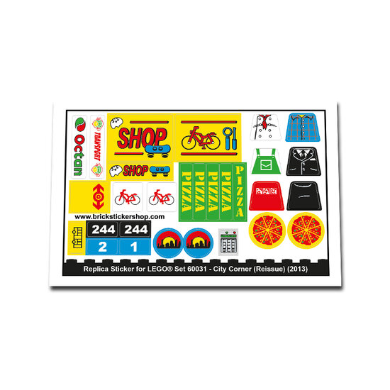 Replacement Sticker for Set 60031 - City Corner (Reissue)