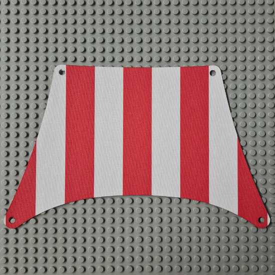 Replica Sailbb04 - Cloth Sail 27 x 17 Top with Red Thick Stripes Pattern