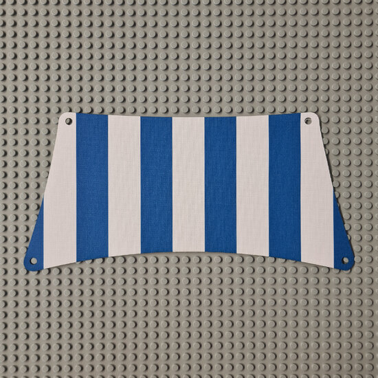 Replica Sailbb21 - Cloth Sail 30 x 15 Bottom with Blue Thick Stripes Pattern