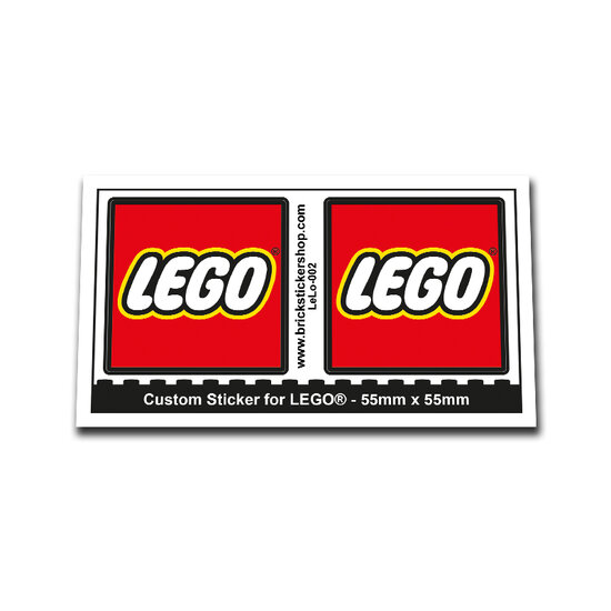 Custom Sticker - Lego Logo 55mm x 55mm