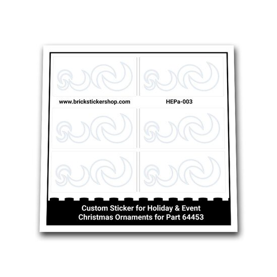 Custom Sticker for Holiday &amp; Event - Christmas Ornaments for Part 64453