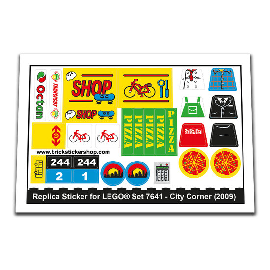 Replacement Sticker for Set 7641 - City Corner