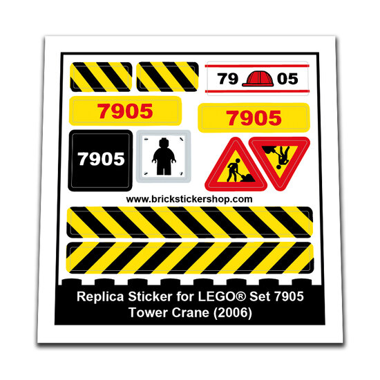 Replacement Sticker for Set 7905 - Tower Crane