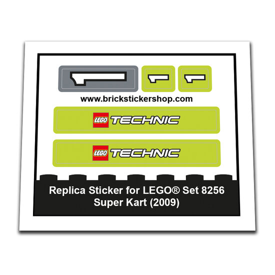 Replacement Sticker for Set 8256 - Super Kart