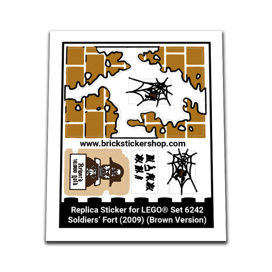 Replacement Sticker for Set 6242 - Soldier&#039;s Fort (Brown Version)