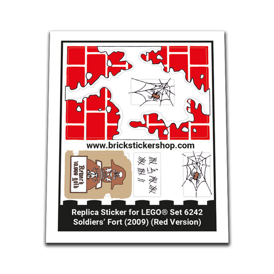 Replacement Sticker for Set 6242 - Soldier&#039;s Fort (Red Version)