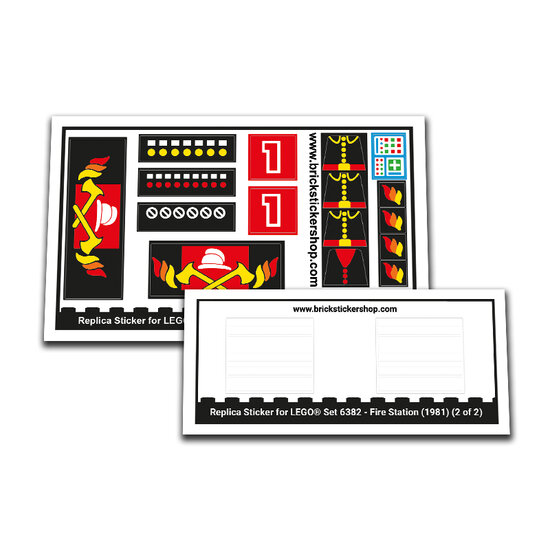 Replacement Sticker for Set 6382 - Fire Station