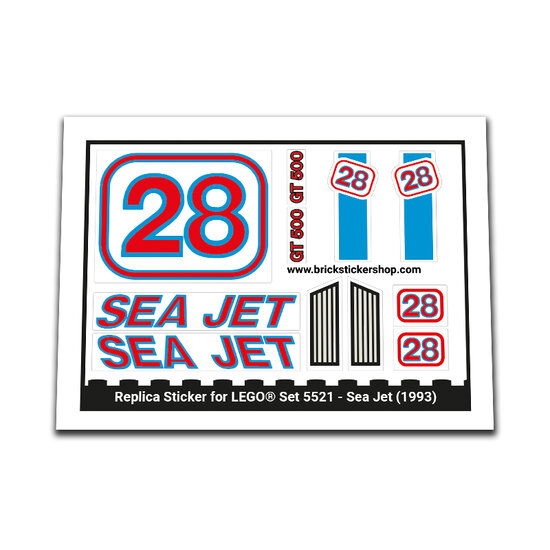 Replacement Sticker for Set 5521 - Sea Jet
