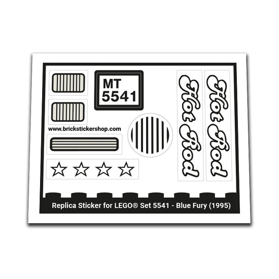 Replacement Sticker for Set 5541 - Blue Fury