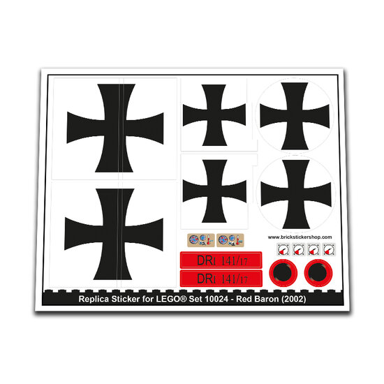 Replacement Sticker for Set 10024 - Red Baron